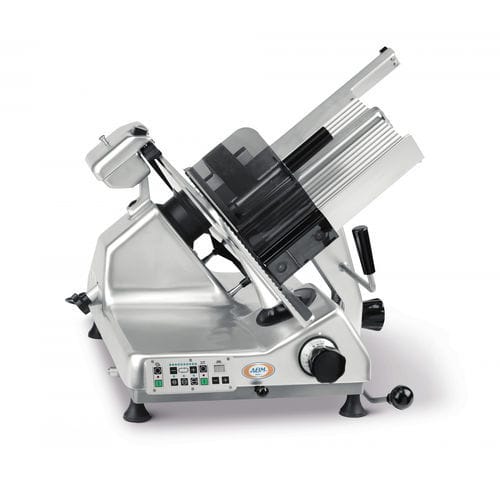Trancheuse à viande - 350 GA - ABM company S.r.l. - semi-automatique / à lame circulaire / en acier inoxydable