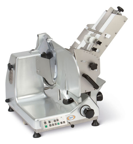 Trancheuse pour poisson - UNI 350 F GA - ABM company S.r.l. - semi-automatique / à lame circulaire / en acier inoxydable