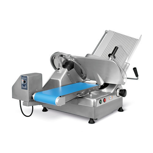 Trancheuse de lard - UNI 350 BACON - ABM company S.r.l. - semi-automatique / à lame circulaire / en acier inoxydable