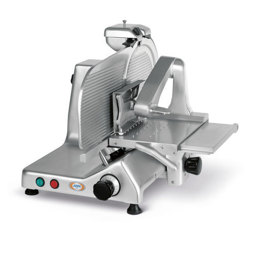 Trancheuse de jambon - UNI 350 / 370 S - ABM company S.r.l. - semi-automatique / à lame circulaire / en acier inoxydable