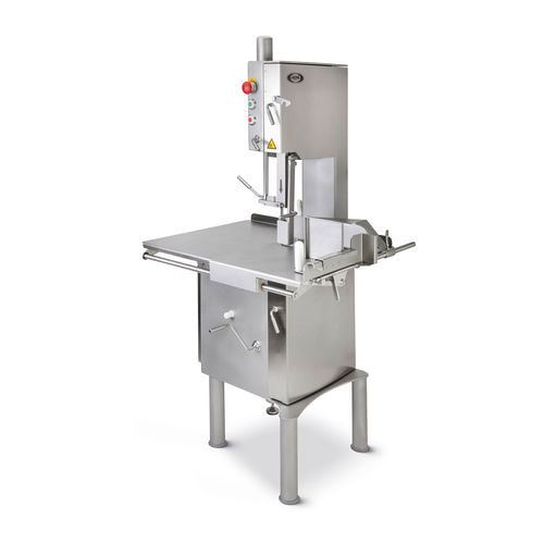 Scie à os industrielle - ABM 350 - ABM company S.r.l. - pour boucherie / en acier inoxydable / avec table coulissante