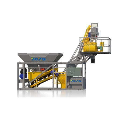 Centrale à béton mobile - YHZS25 - Henan YCZG Machinery Manufacture Co.Ltd - compacte / automatique / 2 axes