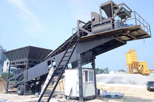 Centrale à béton mobile - YHZS35 - Henan YCZG Machinery Manufacture Co.Ltd - compacte / automatique / 2 axes