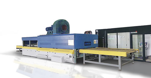 Four à rouleaux - SKFT series - SANKEN glass machine - de revenu / à air chaud / à convection forcée