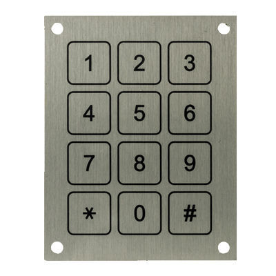 Clavier numérique 12 touches - KBA11 - Barantech - encastrable / piézoélectrique / en acier inoxydable