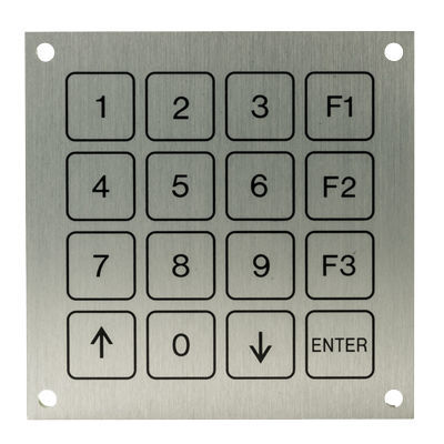 Clavier numérique 16 touches - KBF11 - EVERSWITCH - encastrable / piézoélectrique / en acier inoxydable