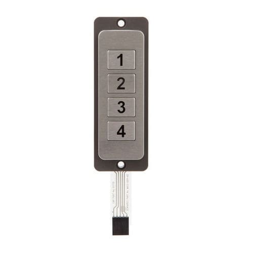 Clavier numérique 4 touches - MA12  - Dewhurst - encastrable / IP66