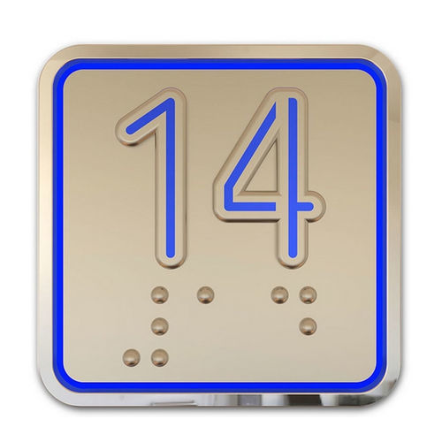 Bouton poussoir tactile - US90-15 - Dewhurst - lumineux / standard / en acier inoxydable