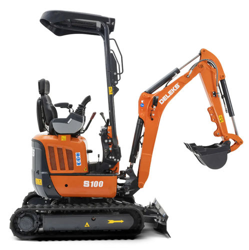 Mini pelle - S100 - DELEKS - sur chenilles / diesel / pour chantier de construction