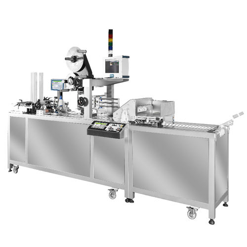 Système d'étiquetage automatique - Arca Labeling Marking - de cartons / pour l'industrie pharmaceutique