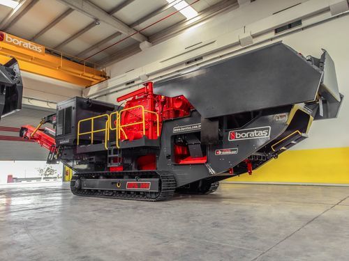 Concasseur mobile - BPK100 Hybrid - Boratas Machinery - à percussion / à moteur diesel / à axe horizontal