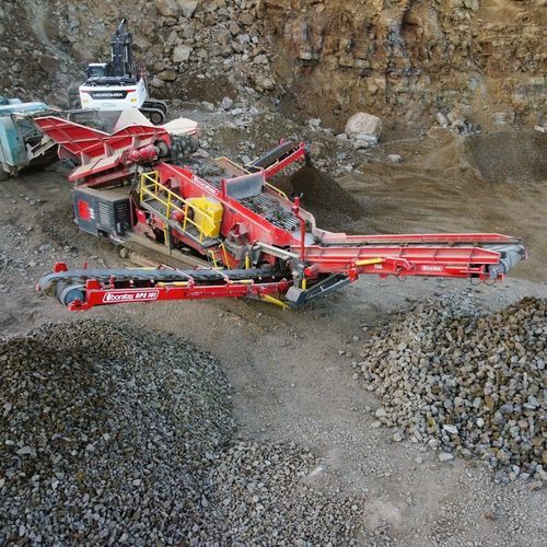 Crible scalpeur à criblage sec - BPS101 - Boratas Machinery - pour mine / pour le recyclage / mobile