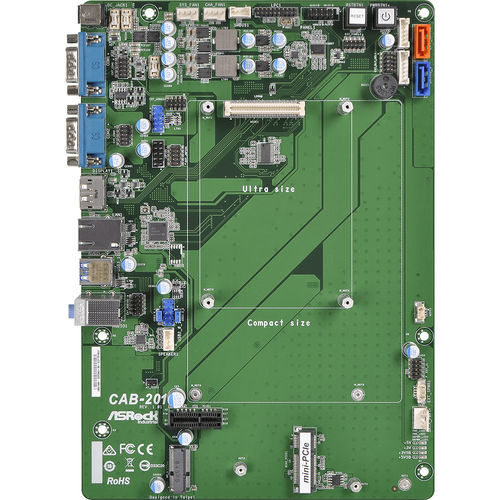 Carte mère micro-ATX - CAB-201 - ASRock Industrial - Pico-ITX / Intel® Apollo Lake / SATA3