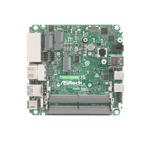 Carte mère NUC - NUC-155H R2  - ASRock Industrial - Intel® Core™ Ultra / DDR5 SO-DIMM / SATA3
