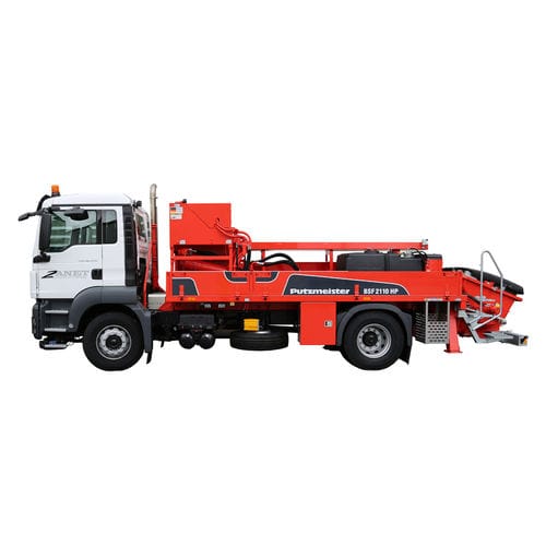 Pompe à béton automotrice mobile - MOLI 2110 HP - Putzmeister - pour chantier