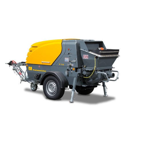 Pompe à béton sur semi-remorque - P715 series - Putzmeister - pour chantier