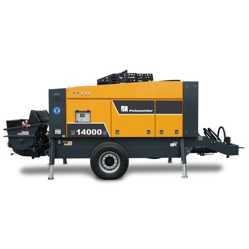 Pompe à béton stationnaire - BSA 14000 HP D5 - Putzmeister - pour chantier / diesel