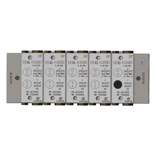 Distributeur de lubrifiant - DFF - SOATO FLUID SYSTEM - deux lignes / flexible / modulaire