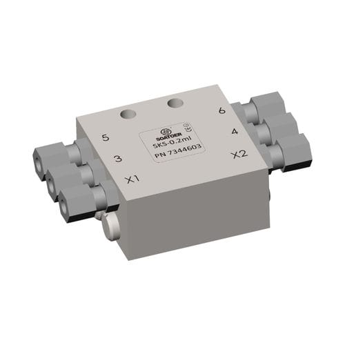 Distributeur pour système de lubrification progressif - SKS  - SOATO FLUID SYSTEM