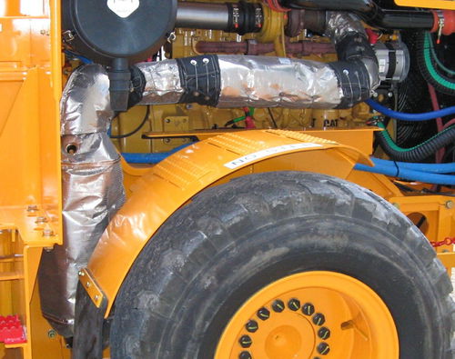 Couverture isolante amovible - Firwin Corp. - d'échappement / pour moteur / pour mine souterraine