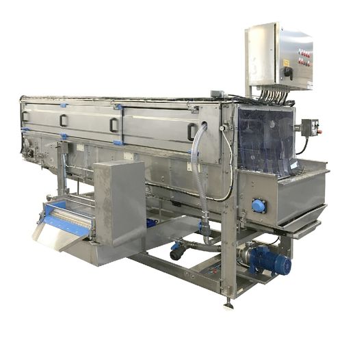 Tunnel de lavage alimentaire pour fruits - SWC - ABL srl - à brosse