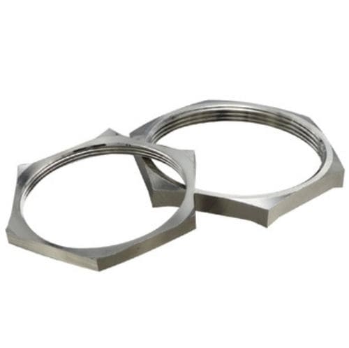 Contre-écrou hexagonal - HX-LN-EMC  series - YUEQING HONGXIANG CONNECTOR  MANUFACTRER CO., LTD - en laiton nickelé / fileté