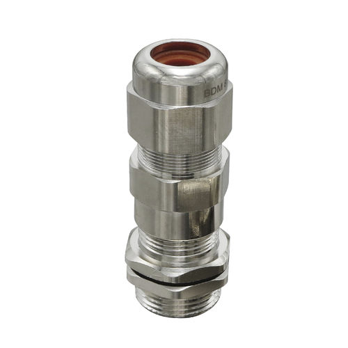 Presse-étoupe en laiton - HX-EX-2 series - YUEQING HONGXIANG CONNECTOR MANUFACTRER CO., LTD - IP54 / fileté / droit