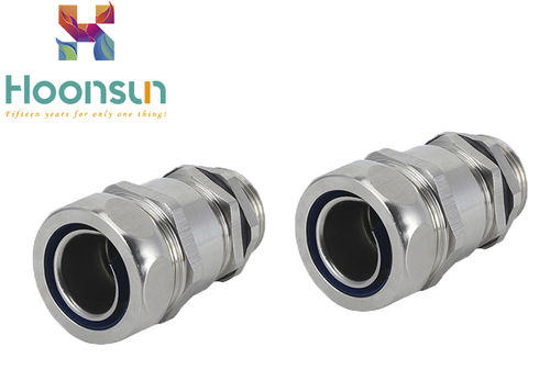 Presse-étoupe en laiton nickelé - HX-SR series - YUEQING HONGXIANG CONNECTOR MANUFACTRER CO., LTD - en acier inoxydable / IP65 / fileté