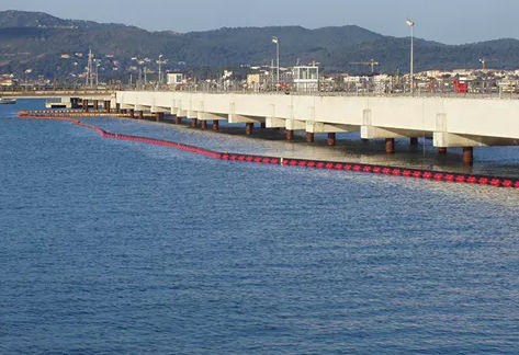 Barrage anti-pollution gonflable - Troilboom AF - DESMI Pumping Technology A/S - d'huile