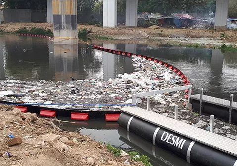 Barrage anti-pollution gonflable - EnviRo-Enhancer - DESMI Pumping Technology A/S - flottant