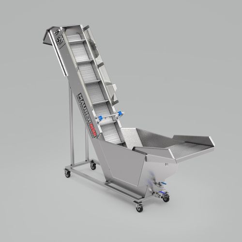 Laveuse de légumes - MKM 3000 - Maurer Gep Kft. - pour fruits / à bande