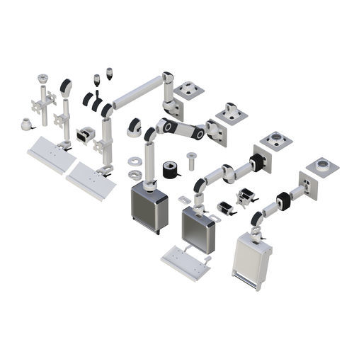 Système de bras de support pour coffret de commande - TK060 - TEKNOKOL Support Arm and Enclosure systems - en aluminium / pour appareil / pour écran plat