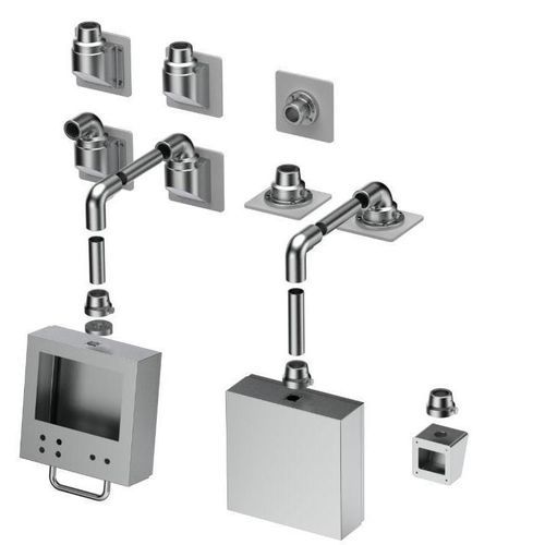 Système de bras de support en acier inoxydable - TK048 - TEKNOKOL Support Arm and Enclosure systems - pour coffret de commande / en aluminium / pour appareil