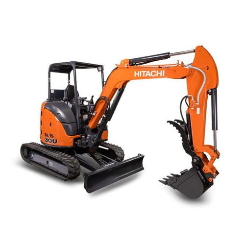 Mini pelle - ZX30U-5N - Deere-Hitachi Construction Machinery - sur chenilles / Tier 4 final / pour chantier de construction