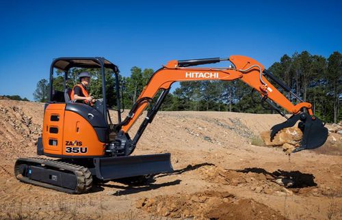 Mini pelle - ZX35U-5N - Deere-Hitachi Construction Machinery - sur chenilles / Tier 4 final / pour chantier de construction