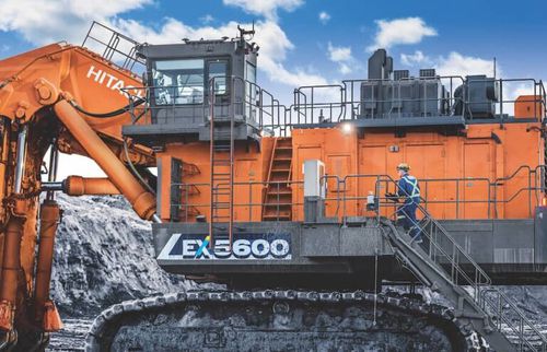 Pelleteuse intermédiaire - EX5600-7B, T4F - Deere-Hitachi Construction Machinery - sur chenilles / diesel