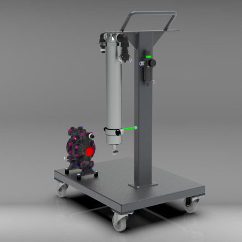 Système de transfert de pompe - FILTRATION SKID - ITECH ITALIA - pour peintures et encres / pour flexible / pour pâte