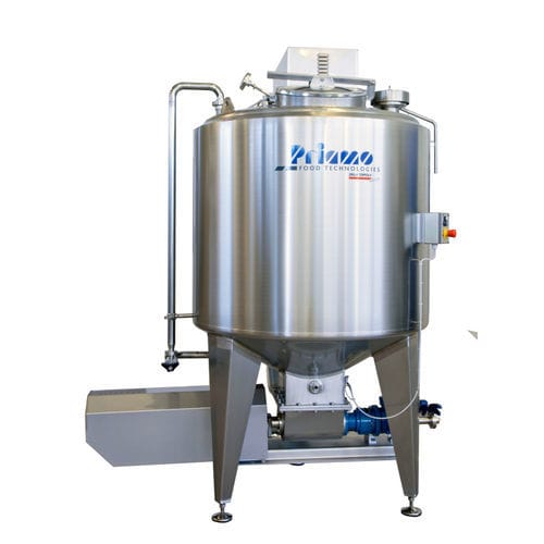 Cuve pour fromage - PRIAMO FOOD TECHNOLOGIES - en acier inox / cylindrique / à fond conique