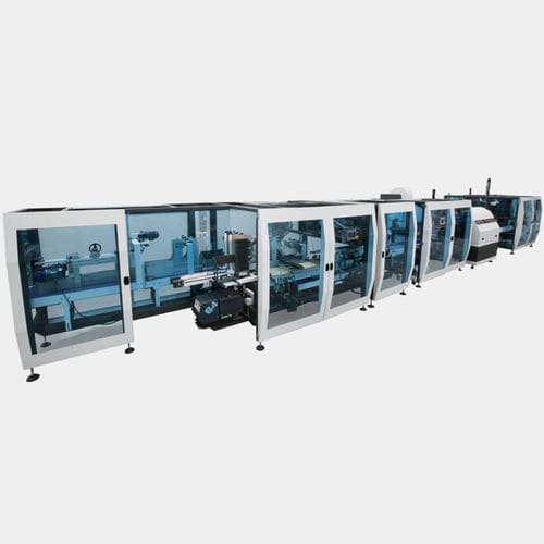 Ligne de conditionnement de plateaux - DM PACK - de cartons / automatique