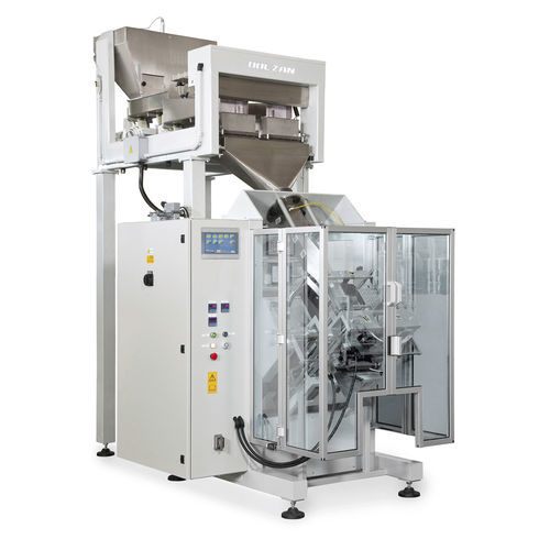 Ensacheuse inclinée - D-70 series - DOLZAN IMPIANTI - flow-pack / pour l'industrie agroalimentaire / avec peseuse linéaire