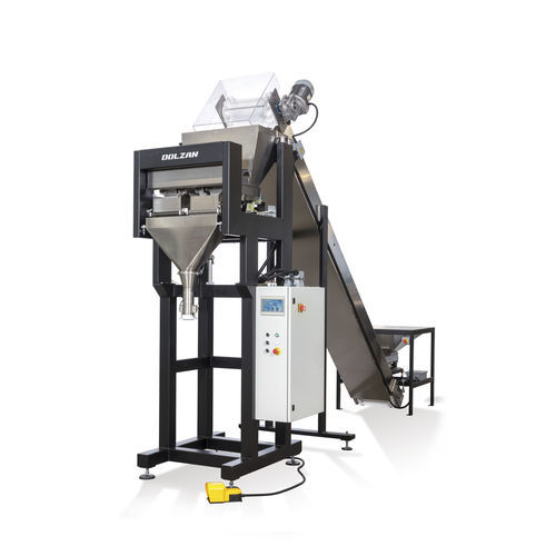 Machine de remplissage linéaire - DOLZAN IMPIANTI - semi-automatique / de pots / de sacs