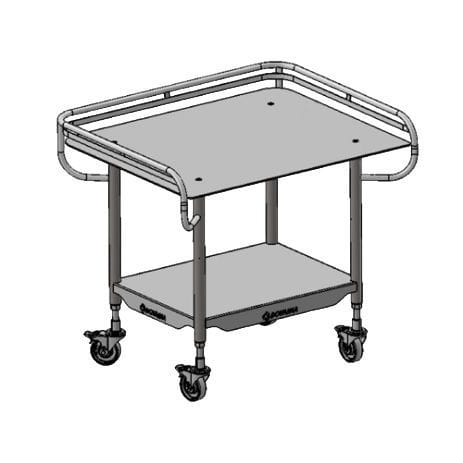 Table de travail en acier inoxydable - DKS  - DOVAINA UAB - pour l'industrie agroalimentaire