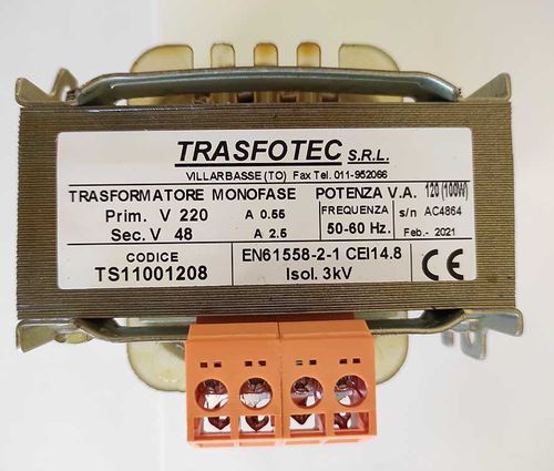 Transformateur monophasé - TS11001208 - ELMITI - de courant / encapsulé / pour applications industrielles