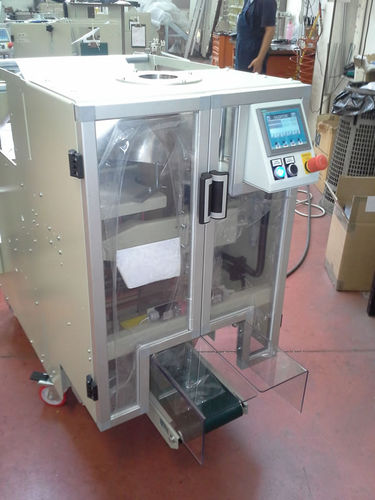 Ensacheuse verticale - GFT120A - G.F.T. AUTOMAZIONI - flow-pack / contrôlée par PLC / pour petites pièces
