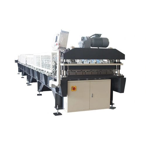 Profileuse de profilé métallique - SHAOXING SMARTECH MACHINERY MANUFACTURING CO.,LTD. - automatique / avec découpe