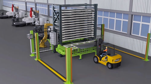 Système de stockage automatique vertical - 15L  - SHAOXING SMARTECH MACHINERY MANUFACTURING CO.,LTD. - pour tôle / compact / de plateau