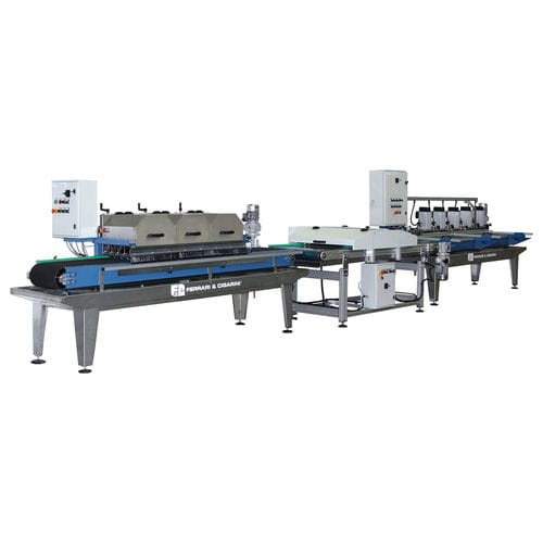 Ligne de découpe à lame rotative - COMPACT LINE 3 - Ferrari & Cigarini srl - pour marbre / pour céramique / pour briques