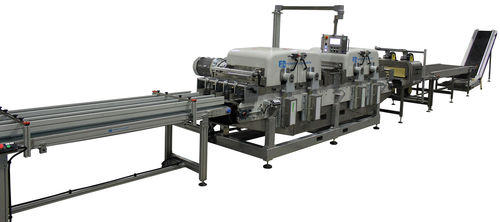 Ligne de découpe à lame rotative - MTM 700/4 - Ferrari & Cigarini srl - pour céramique / pour briques / pour applications industrielles