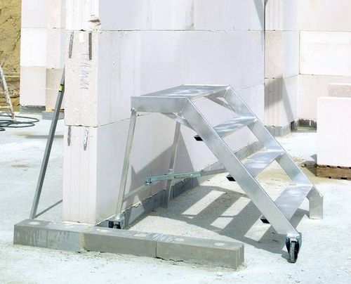 Escalier droit - Böcker Maschinenwerke GmbH - en aluminium / de chantier / mobile