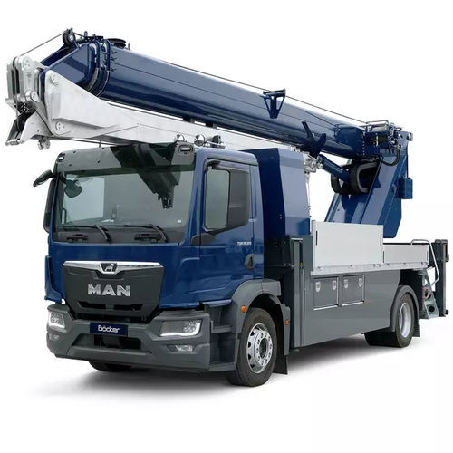 Grue montée sur camion - AK 42 - Böcker Maschinenwerke GmbH - télescopique / pour chantier / pour applications lourdes